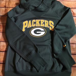 Green Bay Packers Therma-Fit Nike Crossover Hoodie